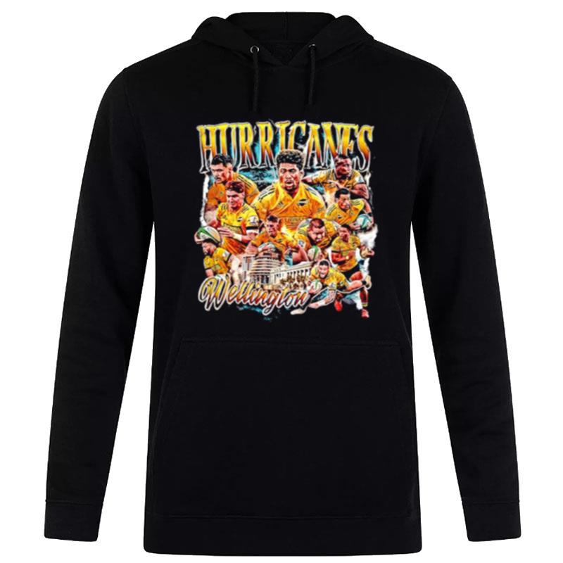 Super Rugby Hurricanes Wellington T-Shirt Hoodie