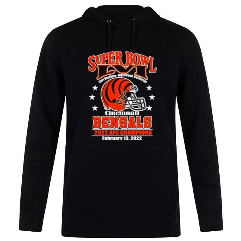 Superbowl Lvi Cincinnati Bengals 2022 Afc Champions T-Shirt Hoodie