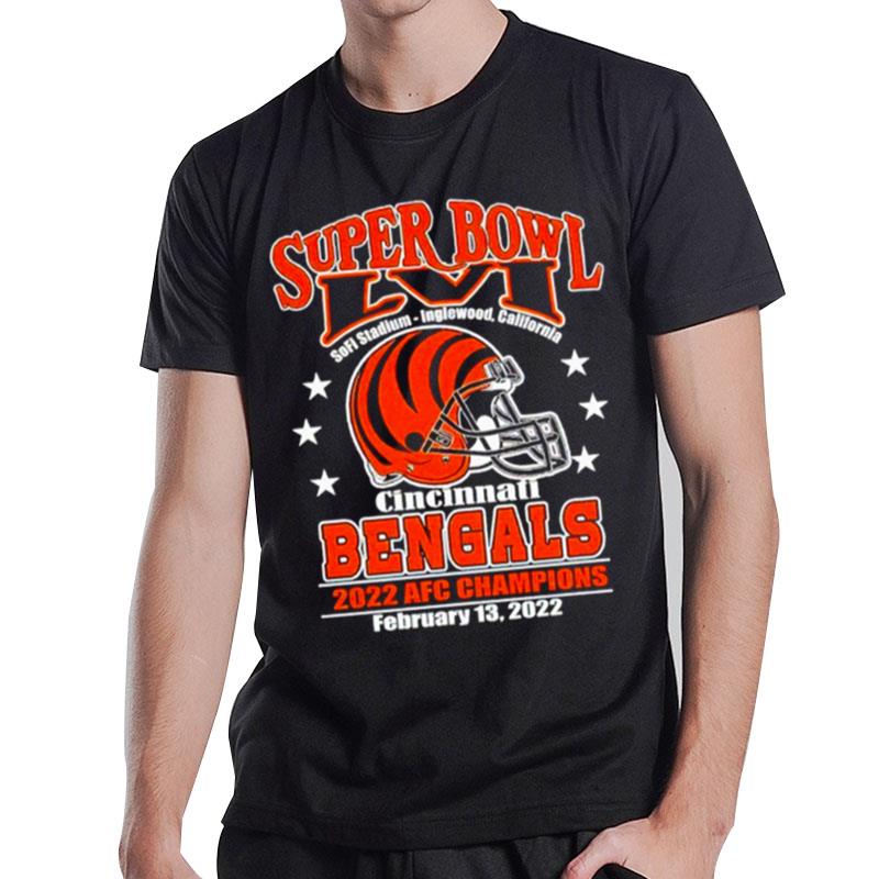 Superbowl Lvi Cincinnati Bengals 2022 Afc Champions T-Shirt T-Shirt
