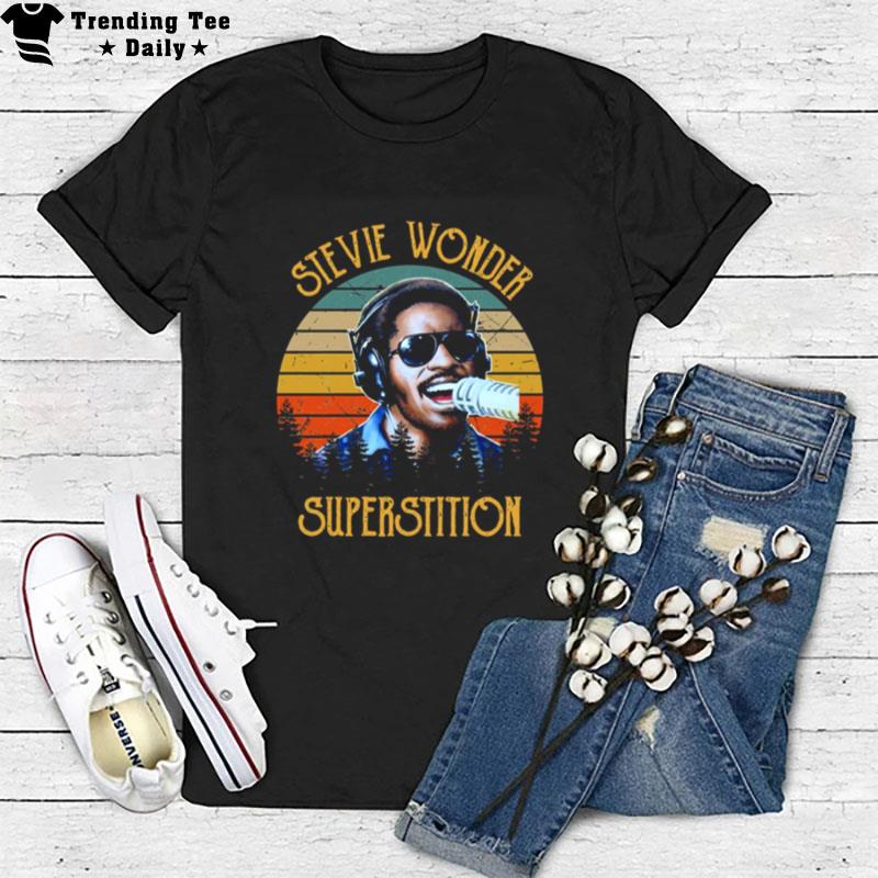 Superstition Stevie Wonder Retro T-Shirt