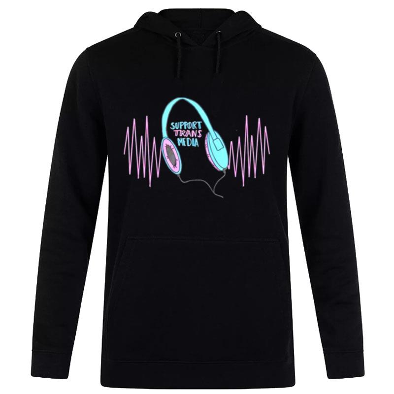 Support Trans Media Hoodie