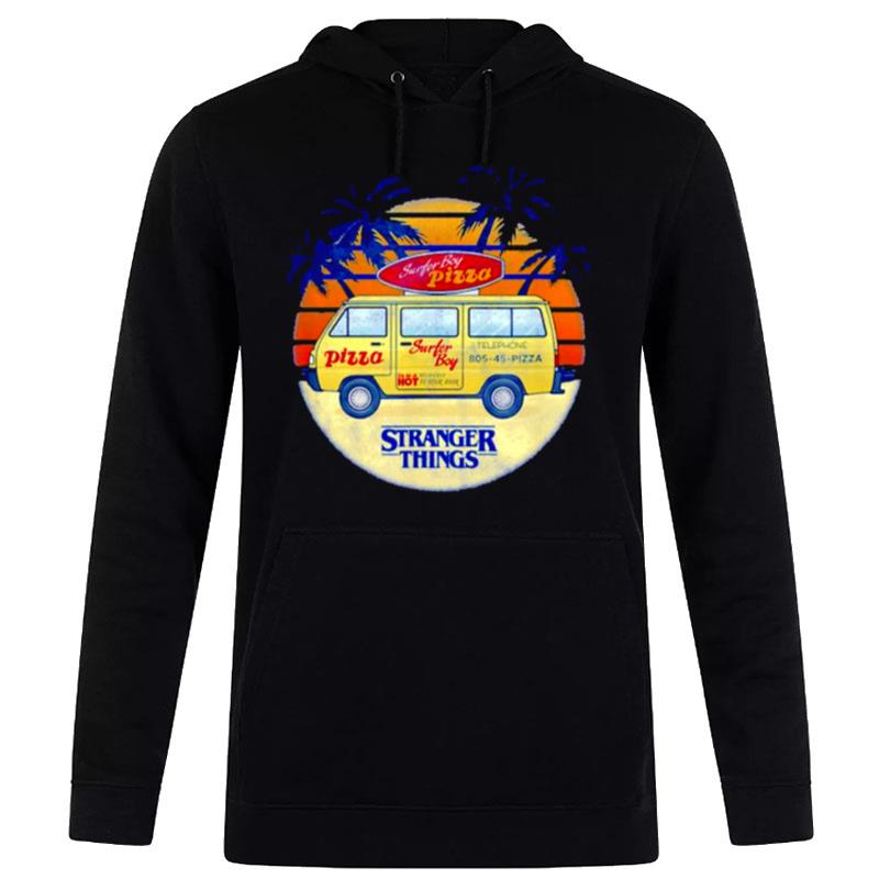 Surfer Boy Pizza Van Stranger Things Hoodie