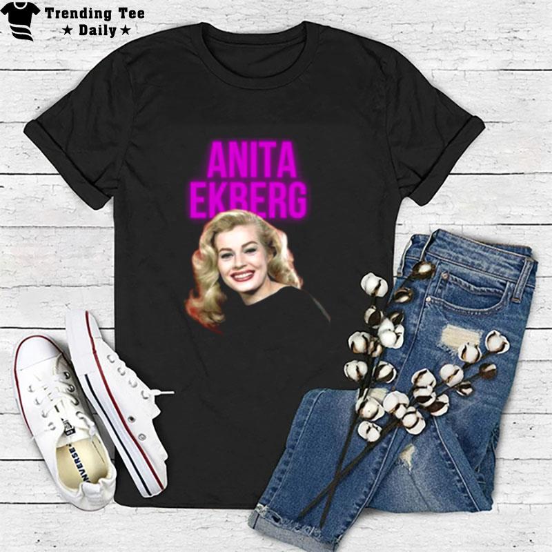 Swedish Actress Anita Ekberg 90S Legend T-Shirt