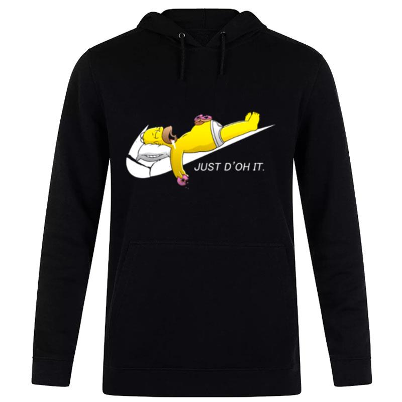 Swoosh Mark The Simpsons Funny Cartoon Nike Logo Hoodie