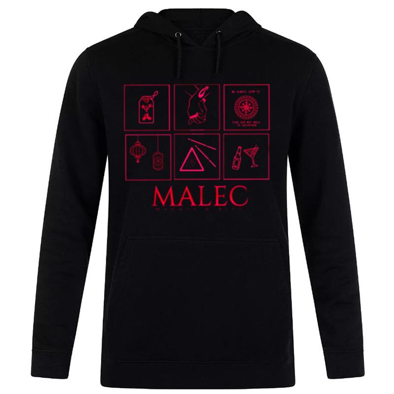 Symbols Minimalistic Malec Shadowhunters Hoodie