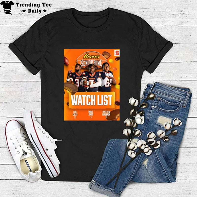 Syracuse Football 2023 Reese's Senior Bowl Watch Lis T-Shirt