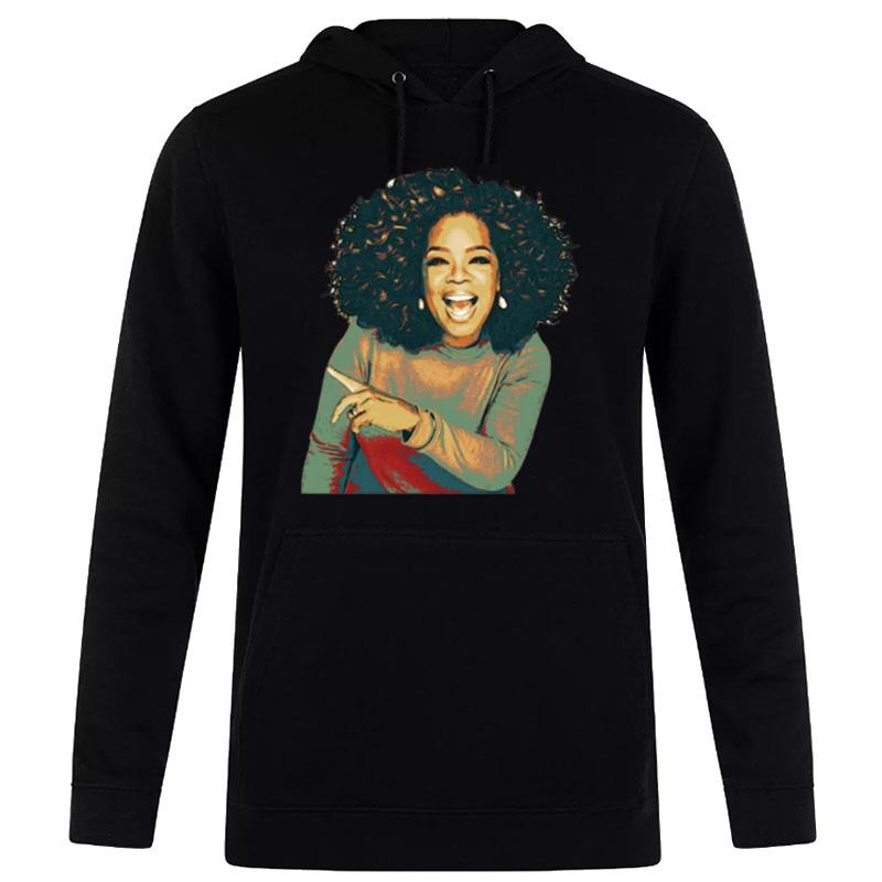 Talk Show Host Retro Portrait Oprah Winfrey Hoodie