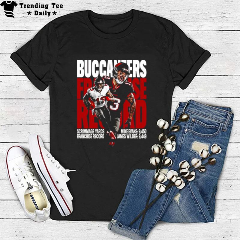 Tampa Bay Buccaneers Scrimmage Yards Franchise Record T-Shirt