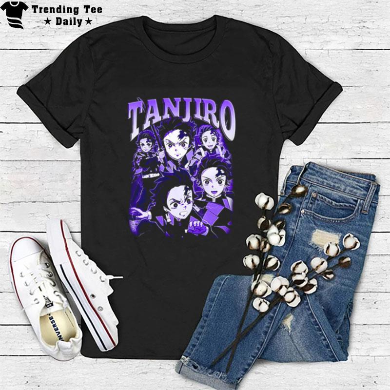 Tanjiro Purple Art Demon Slayer Kimetsu No Yaiba T-Shirt