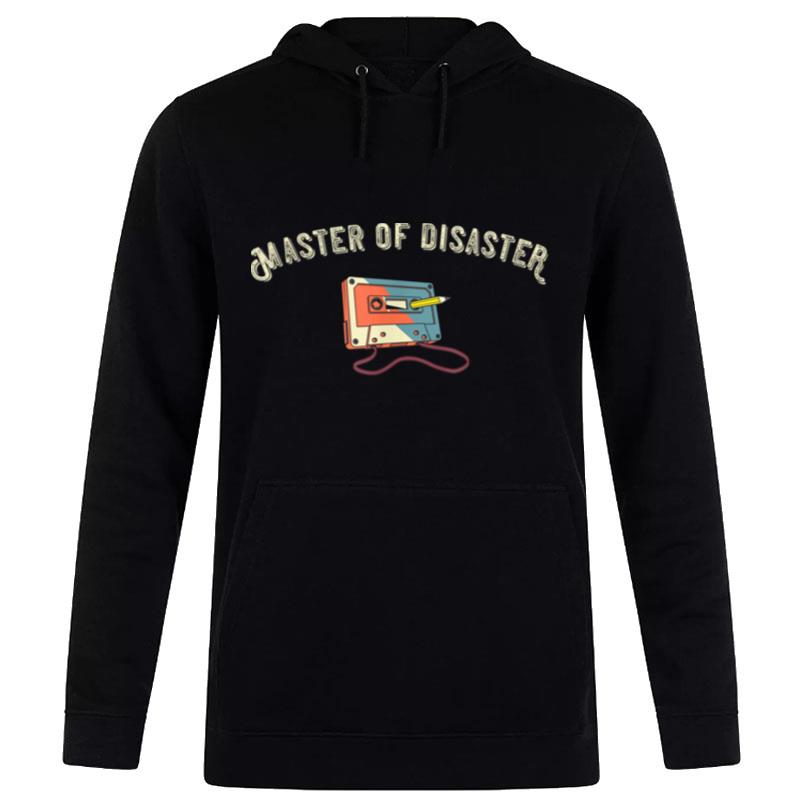 Tape Cassette Pencil 70S 80S 90S Vintage Master Of Disaster Hoodie