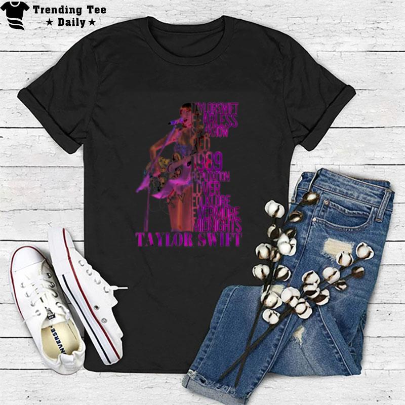 Taylor Fearless Speak Now Red 1989 Reputation Lover Folklore Evermore Midnights Swif T-Shirt