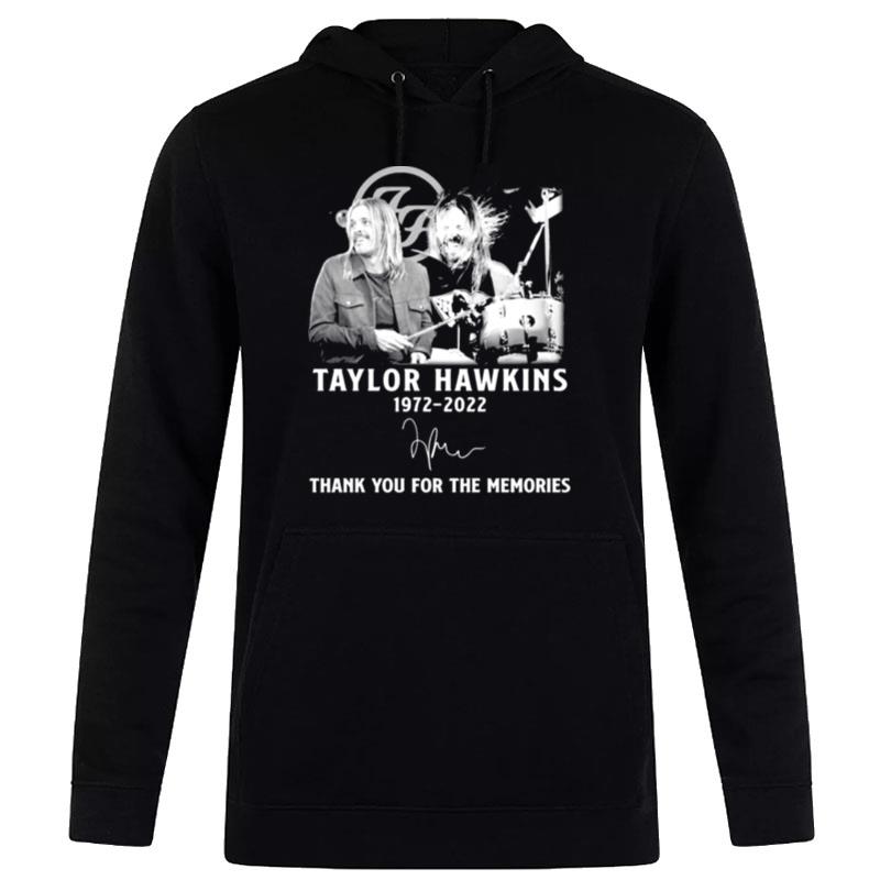 Taylor Hawkins 1972 2022 Thank You For The Memories Signature Hoodie