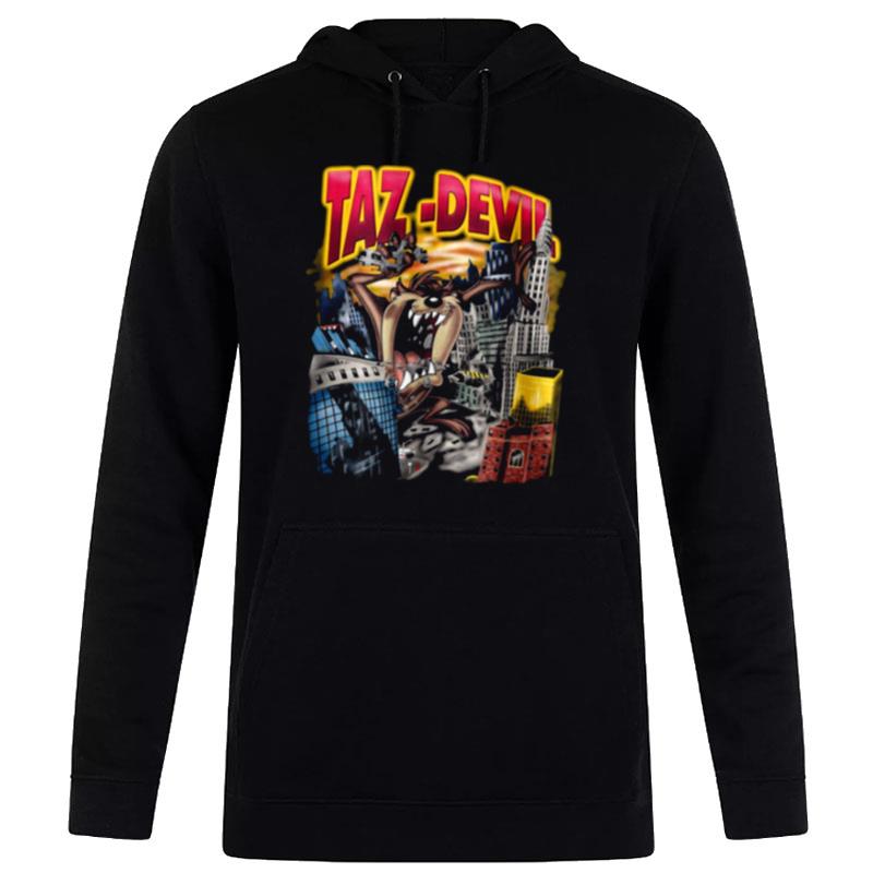 Taz Devil Graphic 90's Retro Vintage Style Hoodie