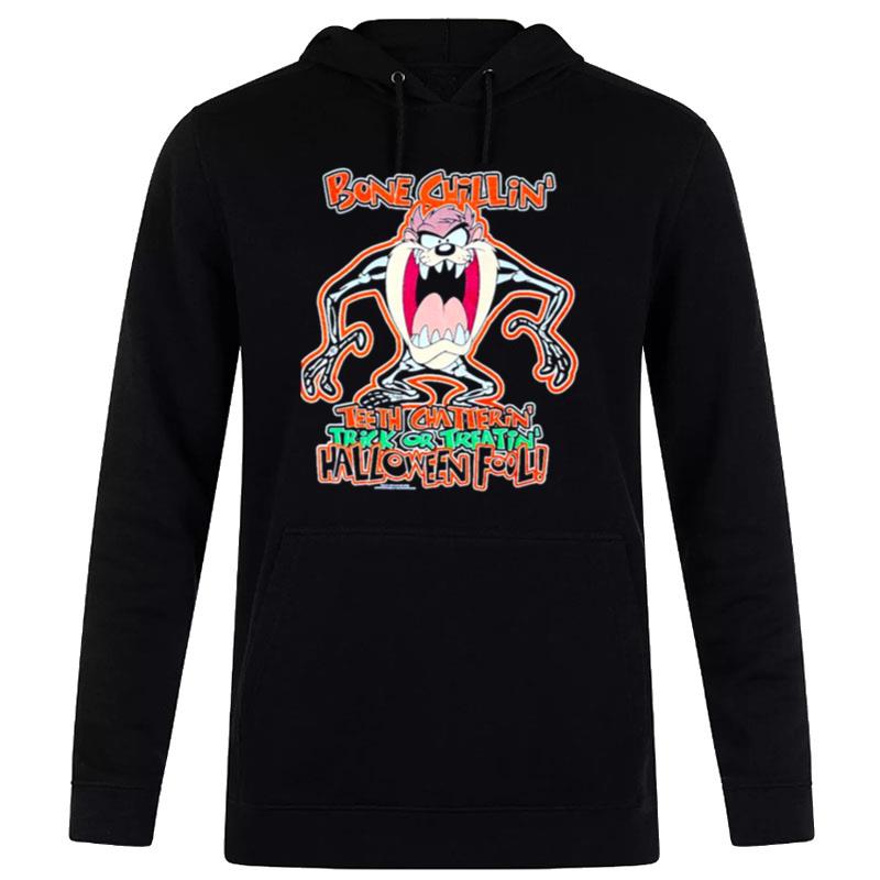 Taz Looney Tunes Halloween Bones Hoodie