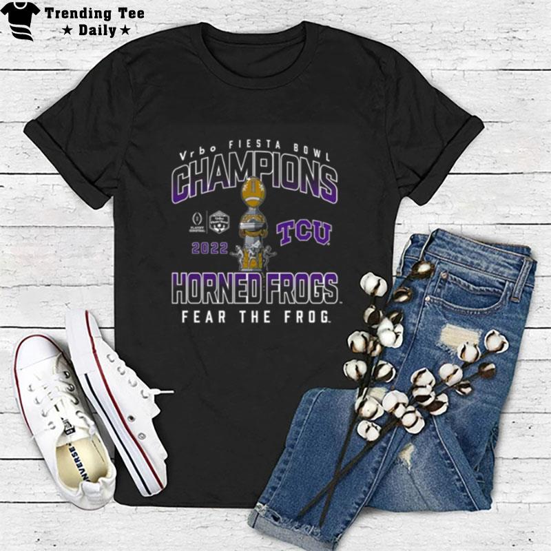 Tcu Horned Frogs Fanatics Branded College Football Playoff 2022 Fiesta Bowl Champions Hometown T-Shirt