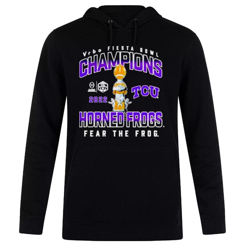 Tcu Horned Frogs Football Playoff 2022 Fiesta Bowl Champions Hometown Celebration Hoodie