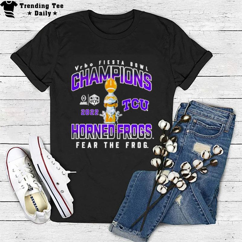 Tcu Horned Frogs Football Playoff 2022 Fiesta Bowl Champions Hometown Celebration T-Shirt