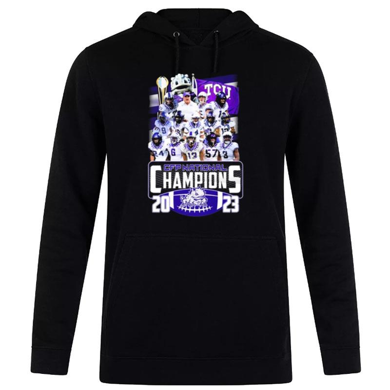 Tcu Horned Frogs Team 2023 Cfp National Champions Hoodie