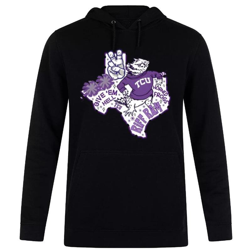 Tcu Hypnotoad Give Em Hell Riff Ram Hoodie