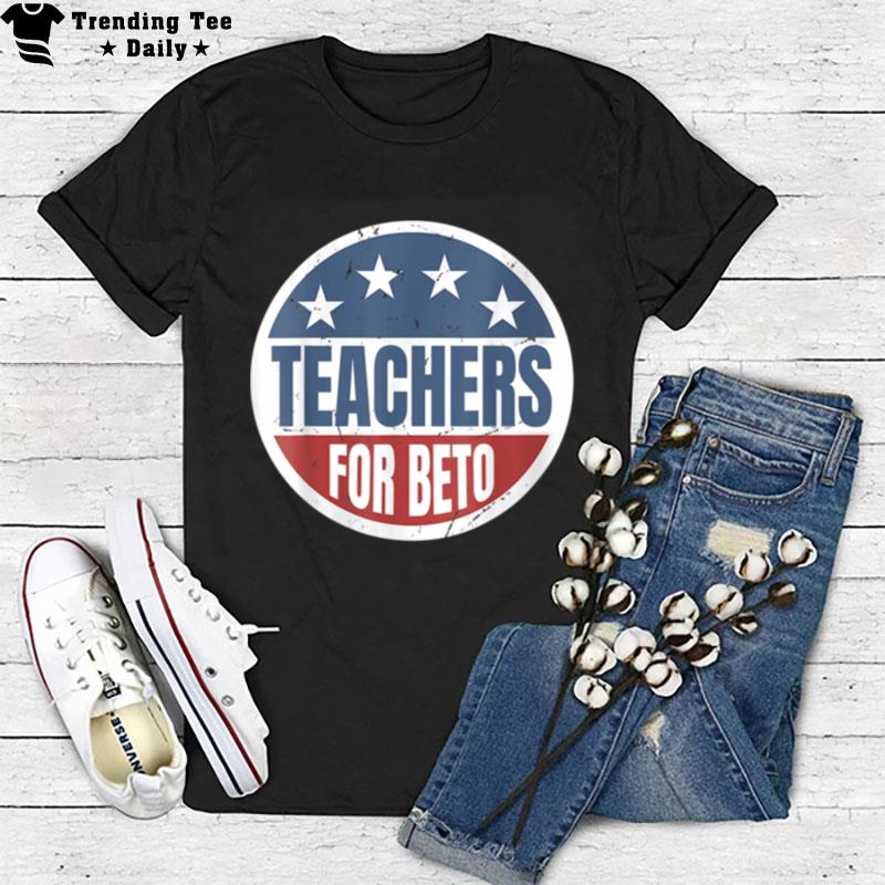 Teachers For Beto Texas American Flag Vintage T-Shirt