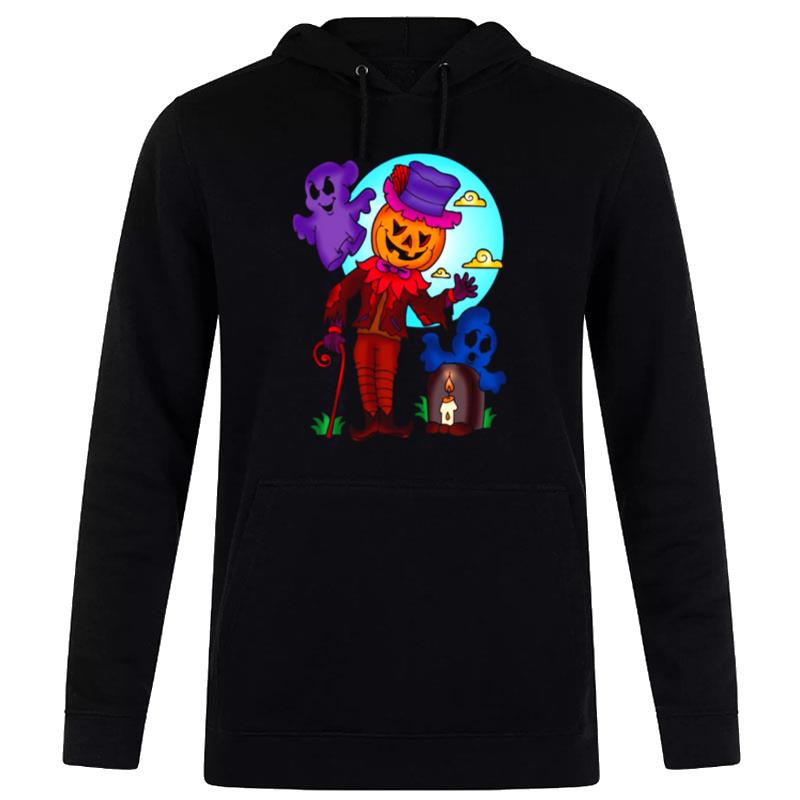 Team Halloween Dracula Pumpkin Boo Ghosts Hoodie