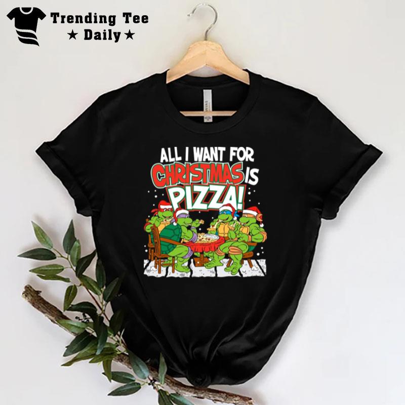 Teenage Mutant Ninja Turtles Pizza For Christmas T-Shirt