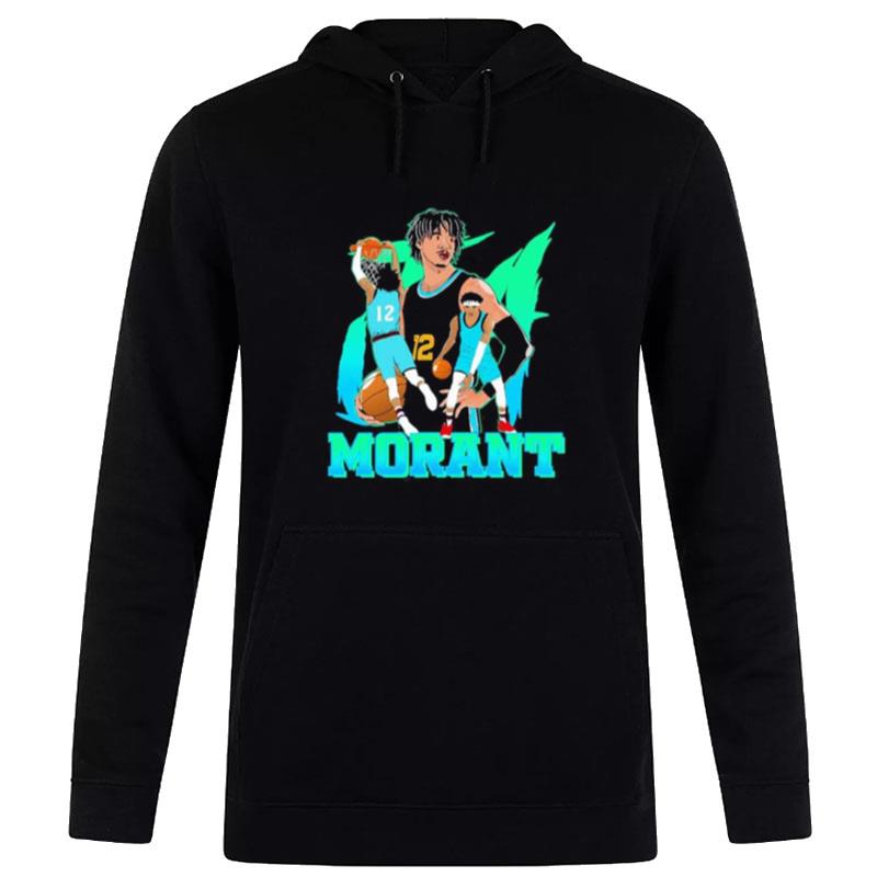 Temetrius Jamel Ja Morant Retro Fanar Hoodie