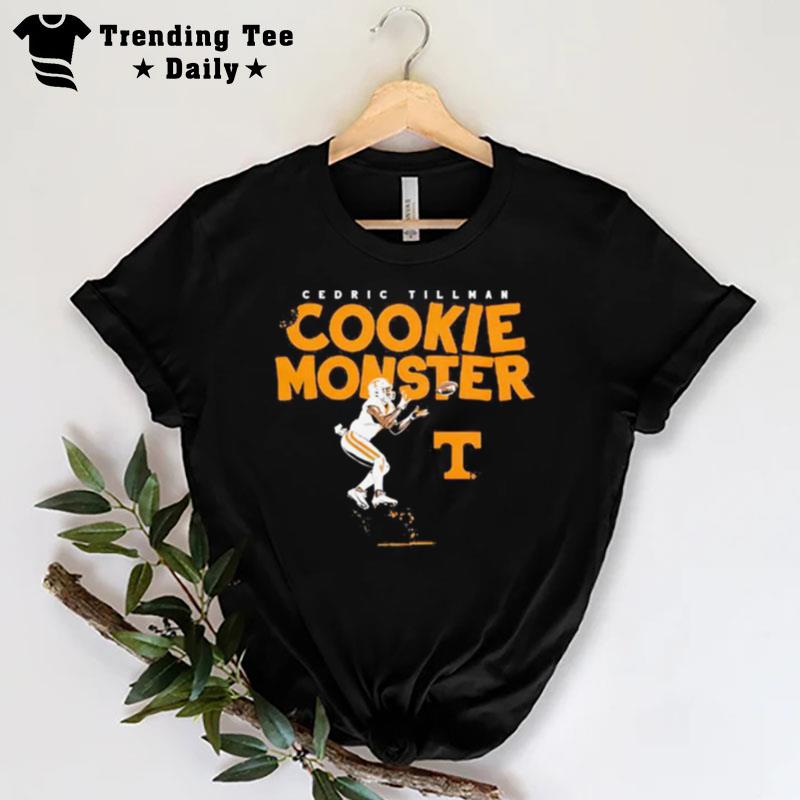 Tennessee Football Cedric Tillman Cookie Monster T-Shirt