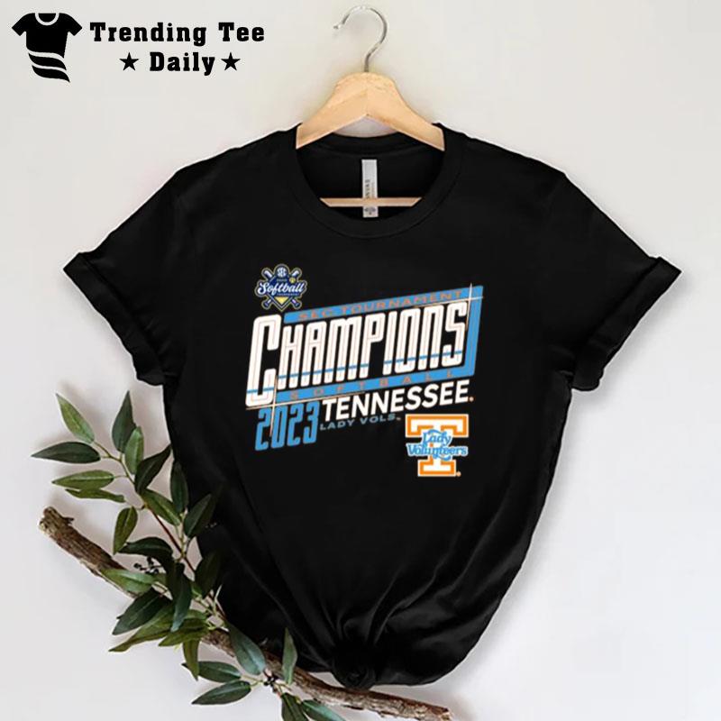 Tennessee Lady Vols 2023 Sec Softball Conference Tournament Champions Locker Room T-Shirt