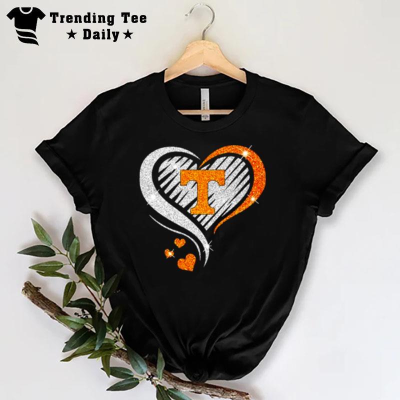 Tennessee Vols Lady Basketball Love Heart Diamond 2023 Ncaa T-Shirt