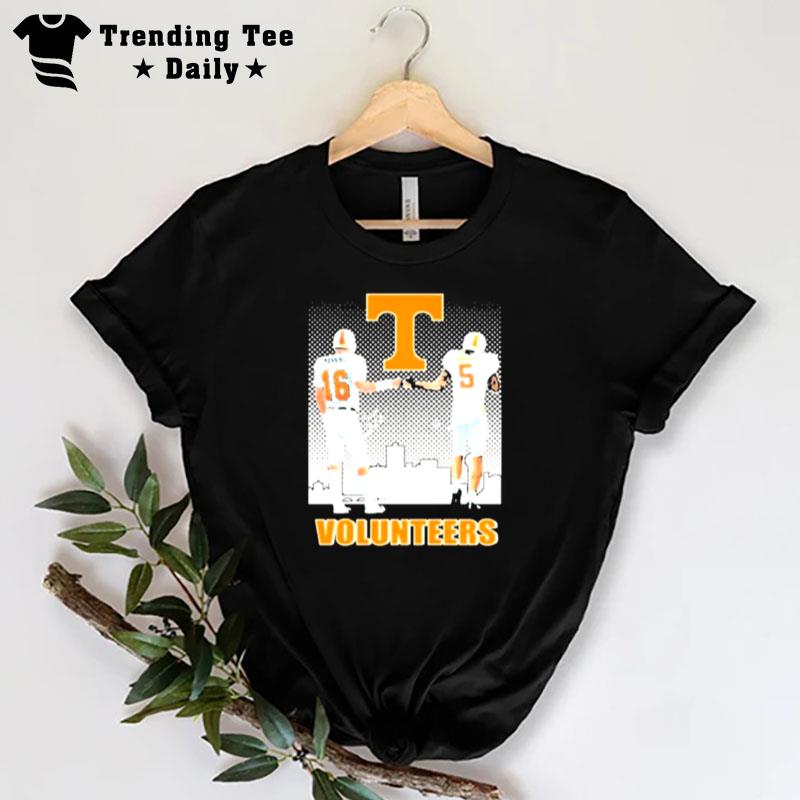 Tennessee Volunteers Football Manning 16 And Hooker 05 Volunteers City T-Shirt