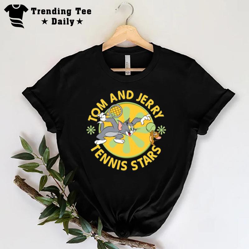 Tennis Stars Cartoon Tom And Jerry T-Shirt