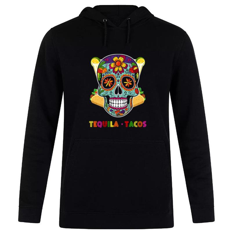 Tequila Tacos Cinco De Mayo Death Skull Artwork Hoodie