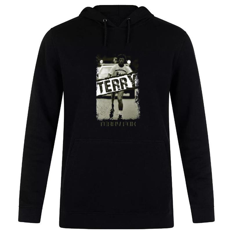 Terry Run Fox Distressed Design Terry Fox Hoodie