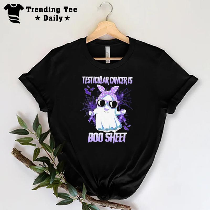 Testicular Cancer Is Boo Sheet Happy Halloween T-Shirt