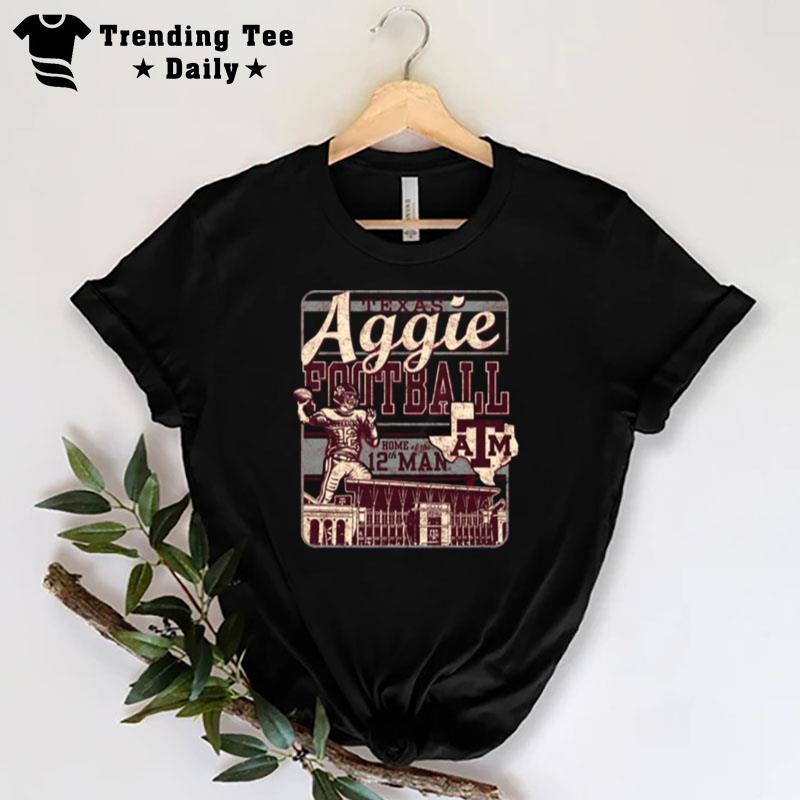 Texas A&M Aggie Vintage Football Square Home Of The 12Th Man T-Shirt