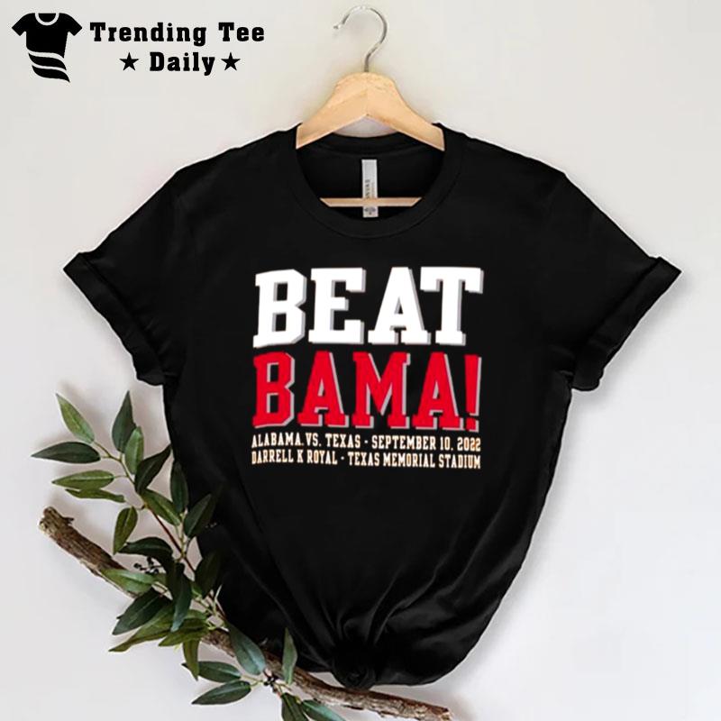 Texas Longhorn Beat Bama Commemorative Tee T-Shirt