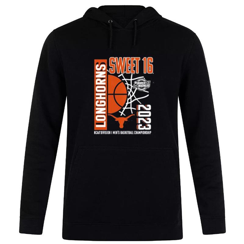 Texas Longhorns 2023 Ncaa Men's Basketball Tournament March Madness Sweet 16 Hoodie