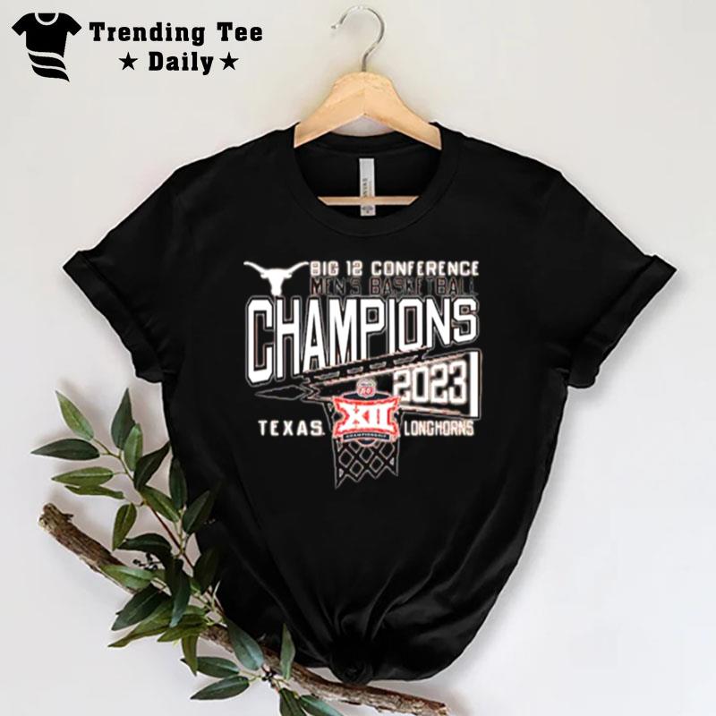 Texas Longhorns Big 12 Conference Men's Basketball Champions 2023 T-Shirt