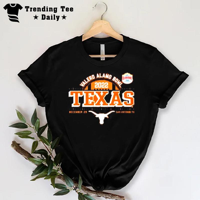 Texas Longhorns Football 2022 Valero Alamo Bowl T-Shirt