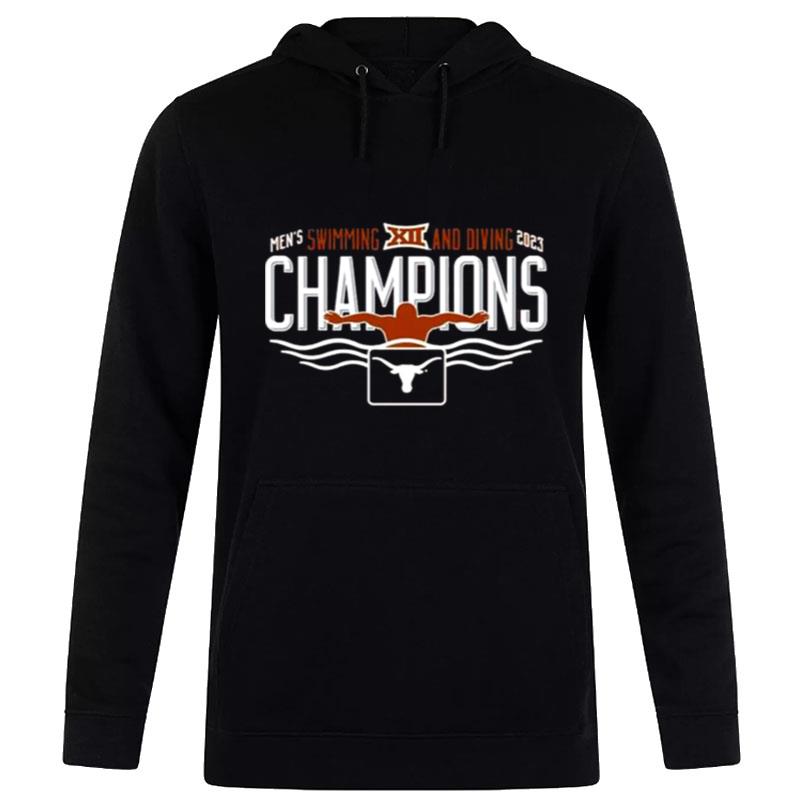 Texas Longhorns Men's Swimming & Diving 2023 Big 12 Champions Hoodie