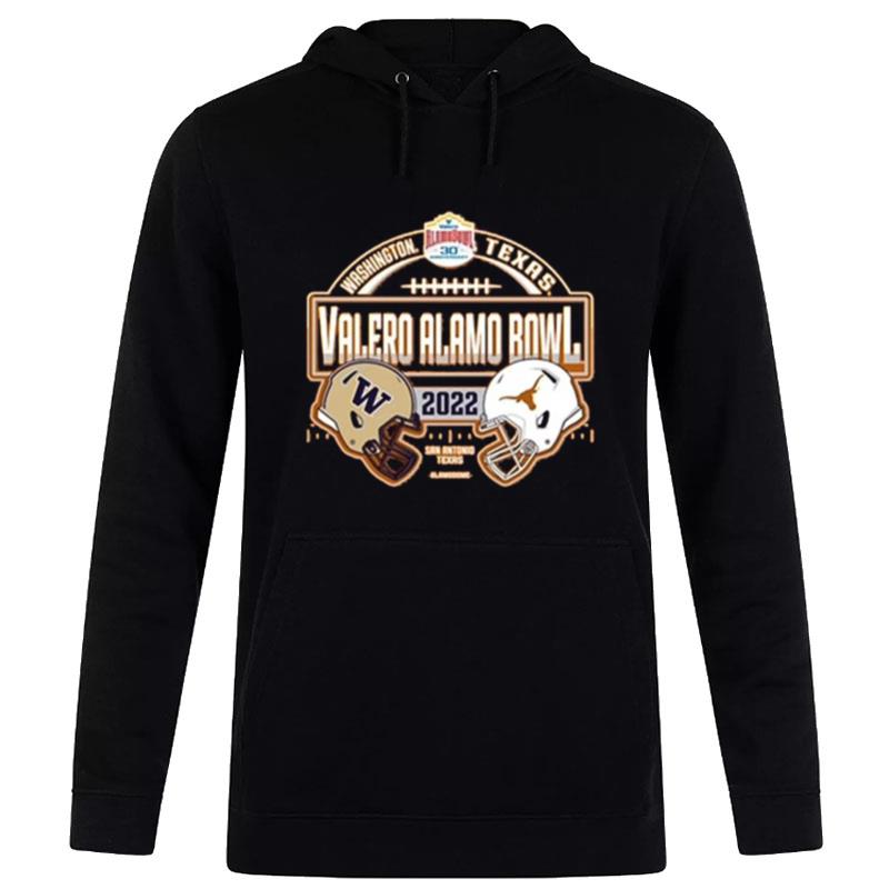 Texas Longhorns Vs Washington Huskies 2022 Alamo Bowl Matchup Hoodie