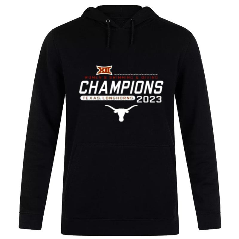 Texas Longhorns Women's Swimming & Diving 2023 Big 12 Champions Hoodie