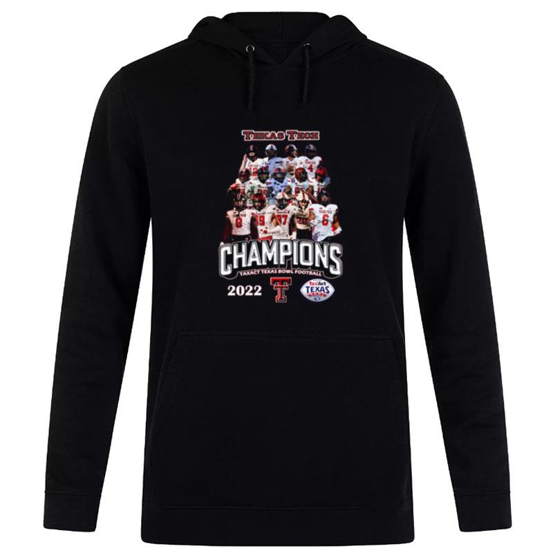 Texas Tech 2022 Champions Taxact Texas Bowl Football Hoodie