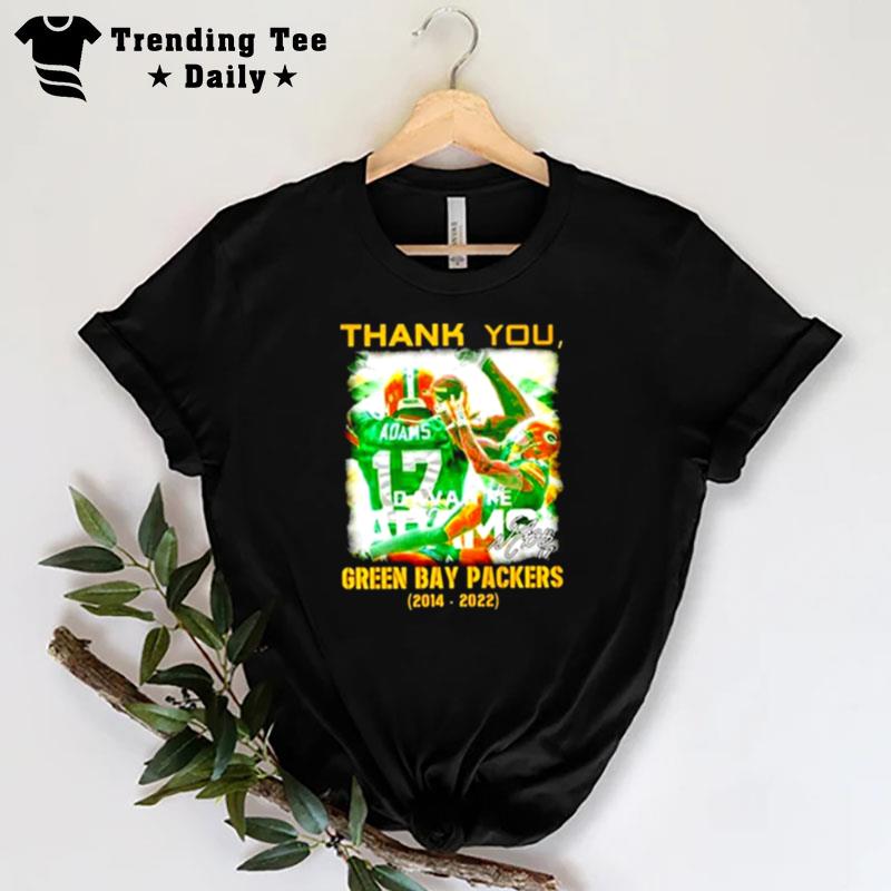 Thank You Davante Adams Green Bay Packers 2014 2022 Signatures Green Bay Packers T-Shirt