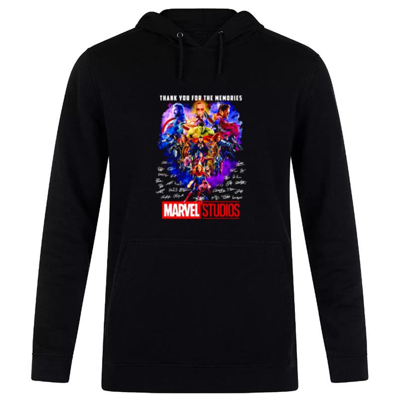 Thank You For The Memories Marvel Studios Signature Hoodie