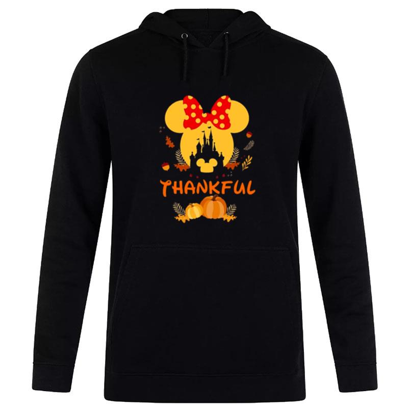Thanksgiving Minnie Head With Black Castle Pumpkin Disney Thanksgiving S Hoodie