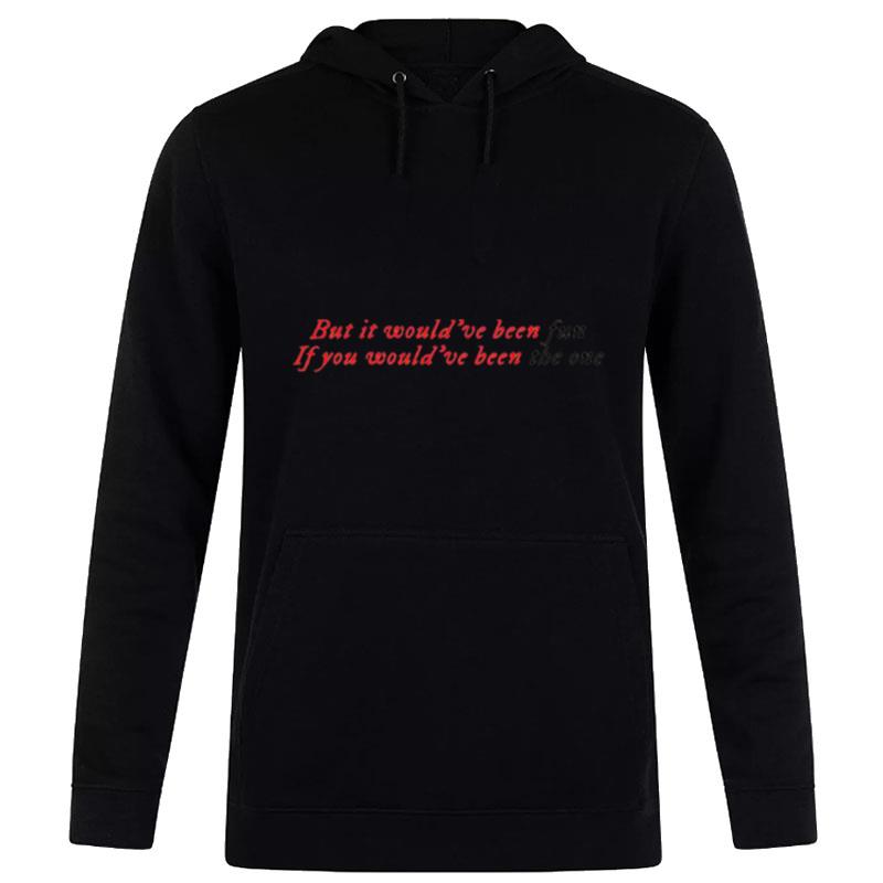 The 1 Lyrics Red And Black Taylor Hoodie