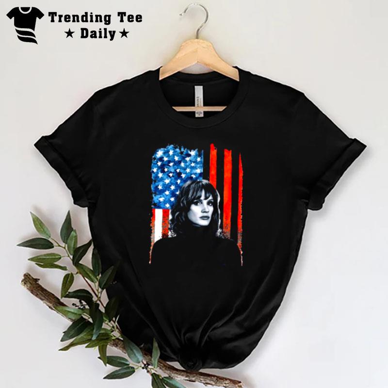 The 355 Jessica Chastain Mace American Flag T-Shirt