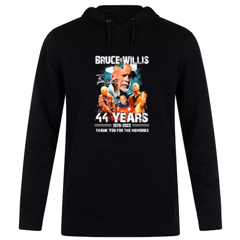 The Actor 44 Years Signature Bruce Wills Hoodie